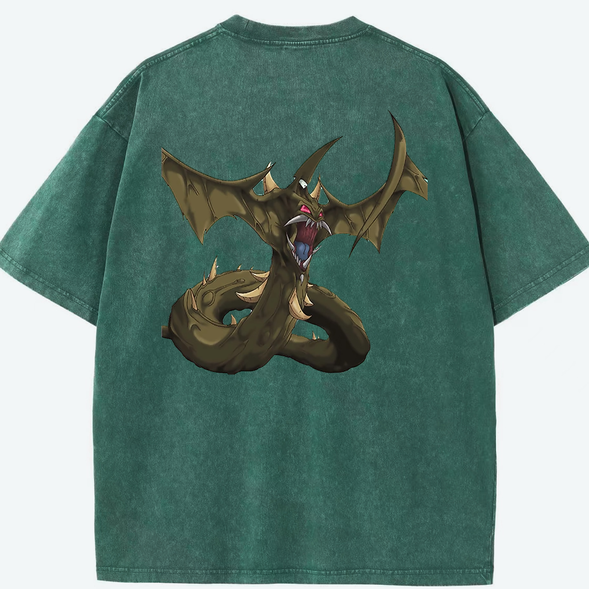（画像用） 遊☆戯☆王 Yu-Gi-Oh! 綿100% ヴィンテージ風 半袖Tシャツ（背面プリント）